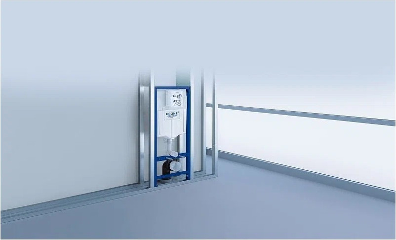 Инсталляция для унитаза GROHE Solido 38811KF0 (с кнопкой, черный матовый) — фото 5