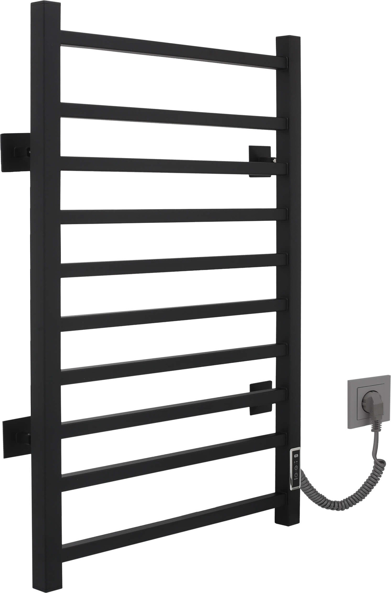 Полотенцесушитель электрический Gloss & Reiter Pro-gress тип.Э2 Л.50x80.P10 Муар Black (П) Таймер — фото 3