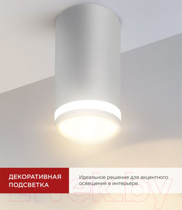 Потолочный светильник INhome НПБ Цилиндр-GU10-WL-WH / 4690612046495 — фото 4