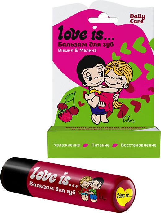 Бальзам для губ Galant Cosmetic Love Is… Вишня Малина (4.2г) — фото 4