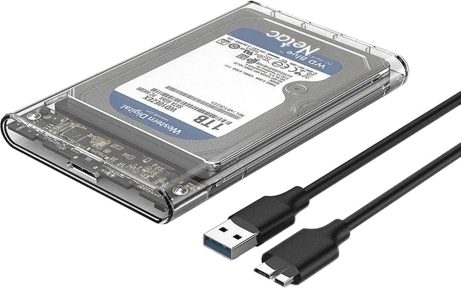Бокс для жесткого диска Netac WH11 USB3.0 + кабель USB A - B (NT07WH11-30B0)