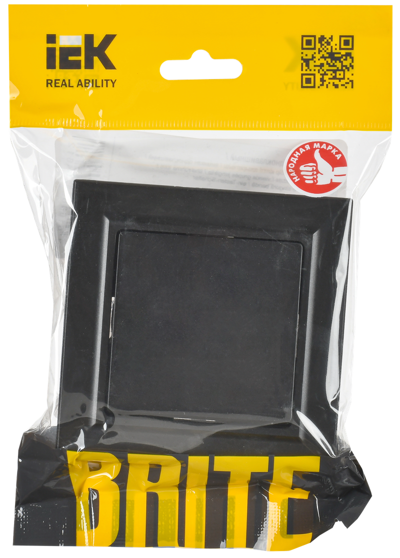 Выключатель IEK Brite BR-V10-0-10-K02-F (черный) — фото 5