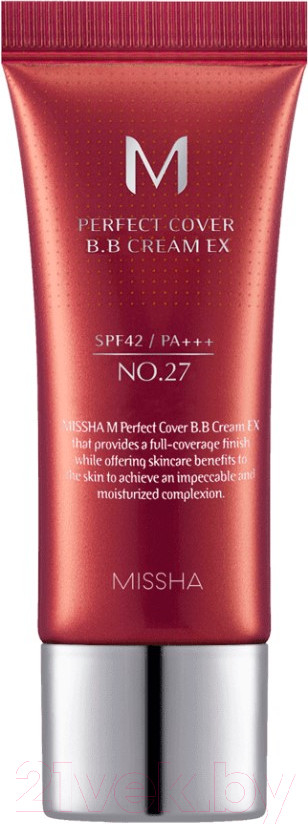 BB-крем Missha M Perfect Cover EX SPF42/PA+++ No. 27 (20мл)