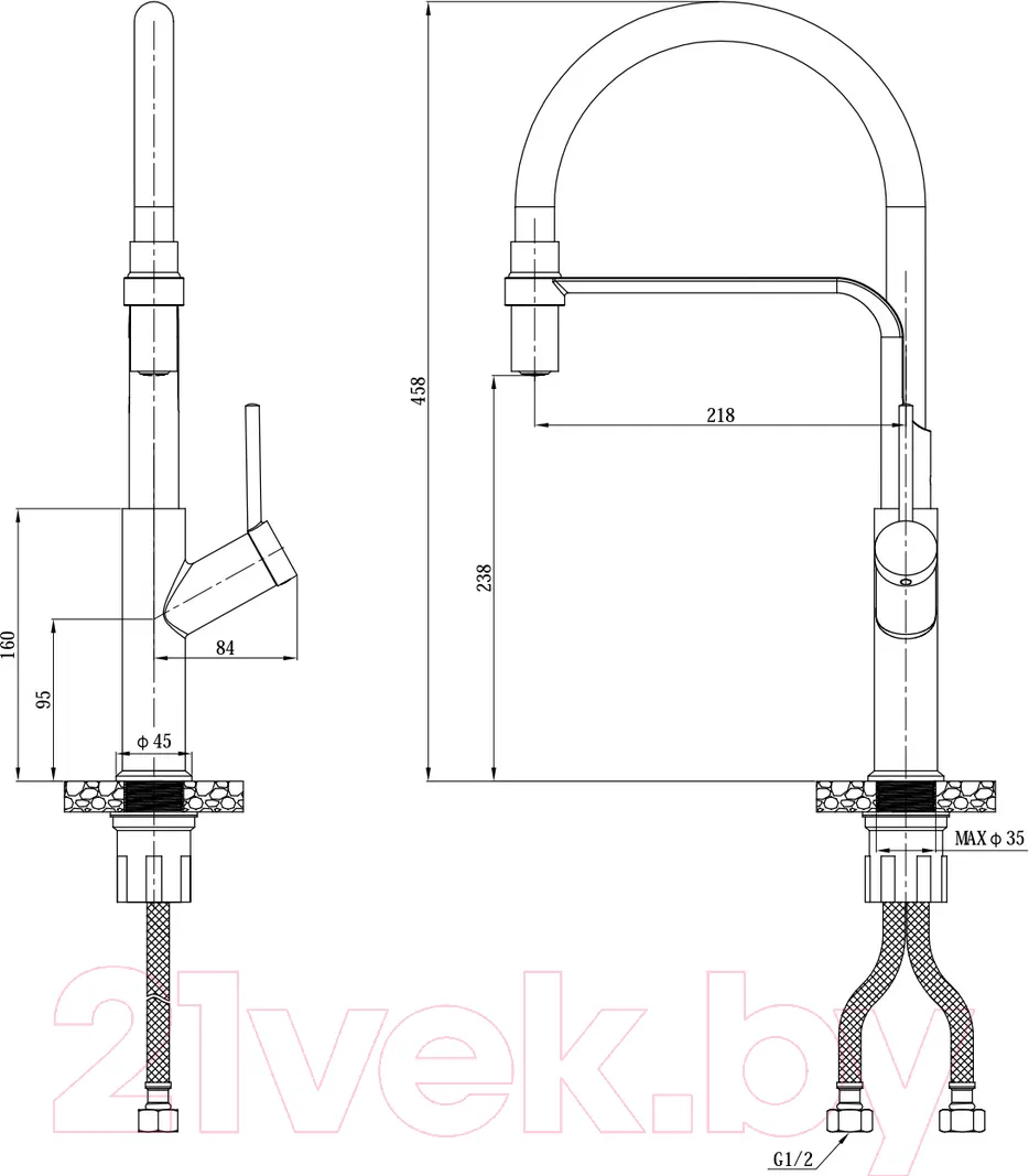 Смеситель Esko K50GW — фото 2