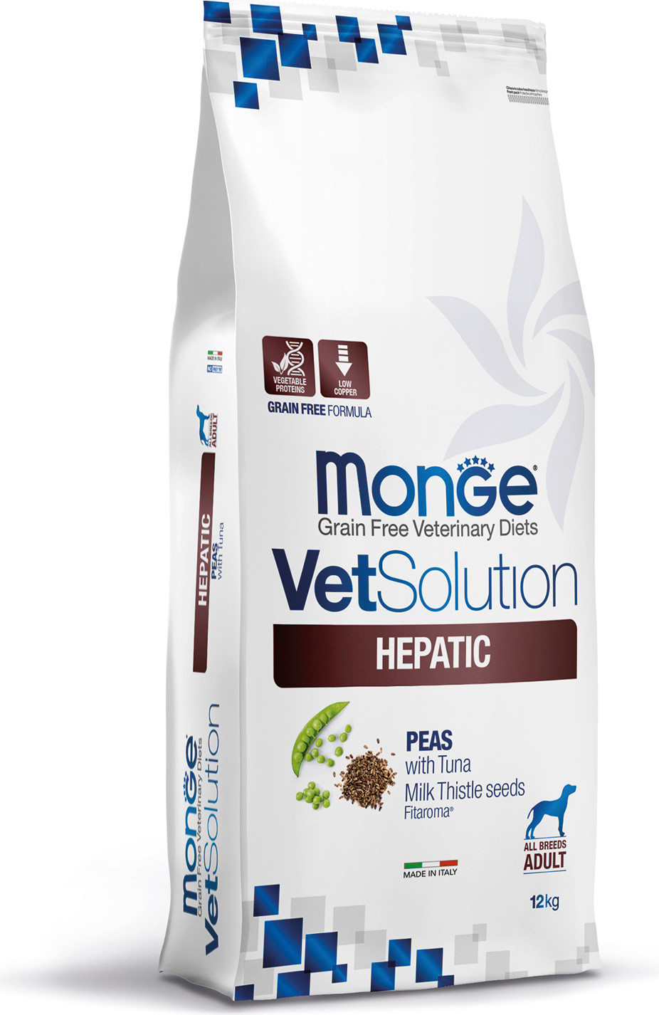 Сухой ветеринарный корм для собак Monge Vet Solution Hepatic (12кг)