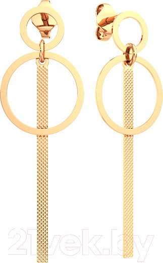 Серьги из розового золота ZORKA 390087.14K.R