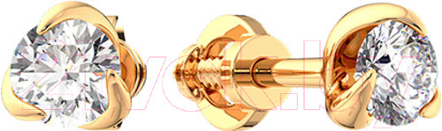 Серьги из розового золота ZORKA 310884.14K.R (с фианитами)
