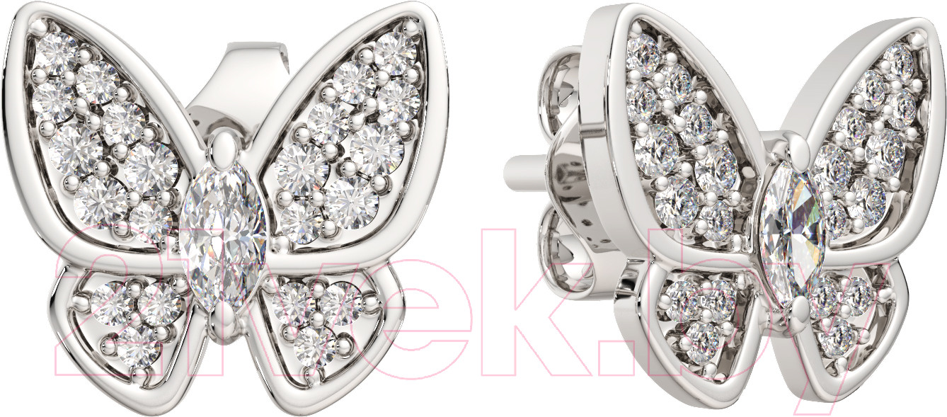 Серьги из серебра ZORKA 0310742.ZZ (с фианитами)