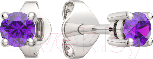 Серьги из серебра ZORKA 0310486.ZZ (с аметистом)