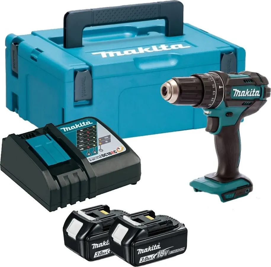 Профессиональная дрель-шуруповерт Makita DHP482RFJ
