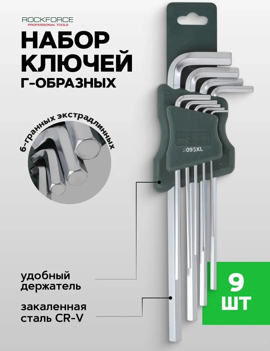 Набор ключей RockForce RF-5093XL (6185) — фото 2