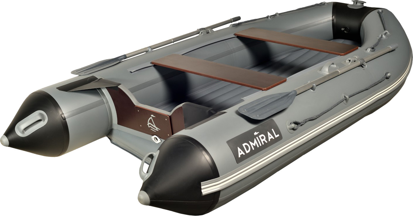 Надувная лодка Адмирал АМ-330 CF НДНД (серый/черный)