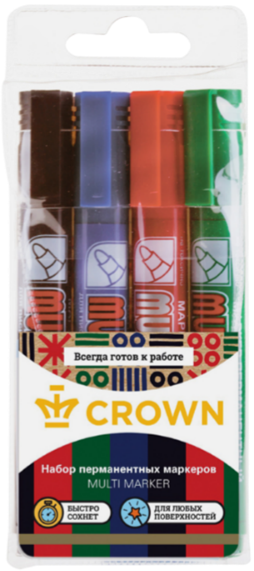 Набор маркеров CrowN Multi Marker / CPM-800/4 (4цв)