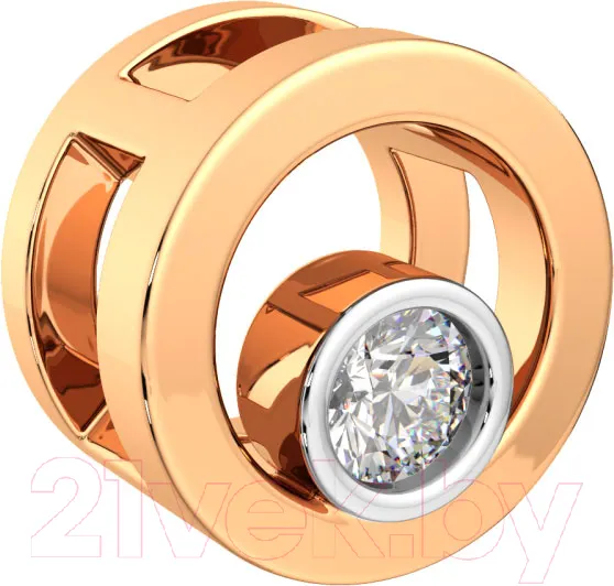 Подвеска из розового золота ZORKA 440274.14K.R (с фианитом) — фото 2