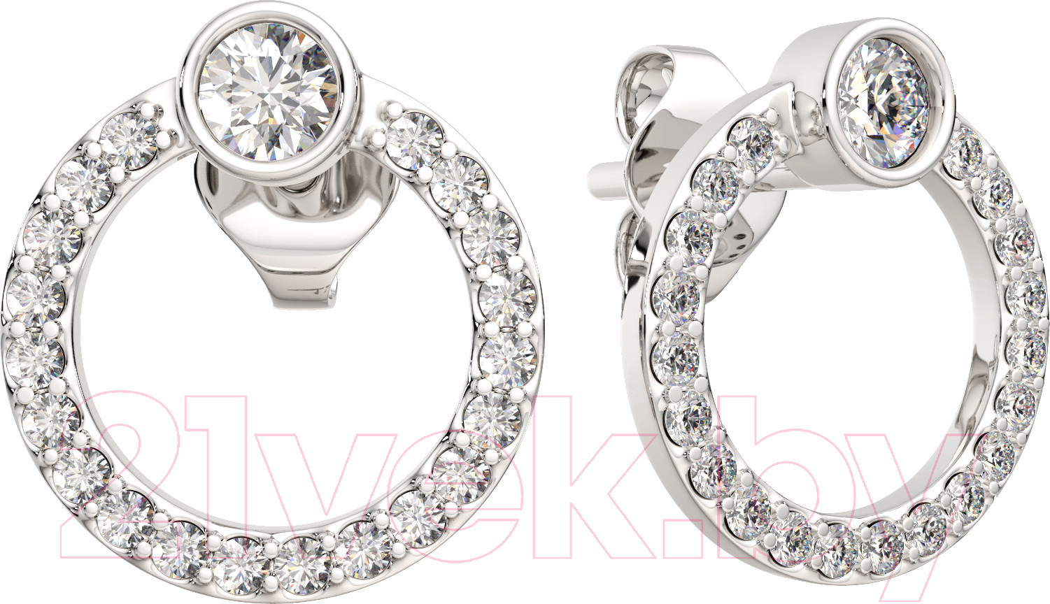Серьги из серебра ZORKA 0310739.ZZ (с фианитами)