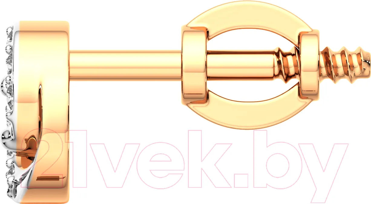 Серьги из комбинированного золота ZORKA 3D00234.14K.B.ZZ (с бриллиантами) — фото 2