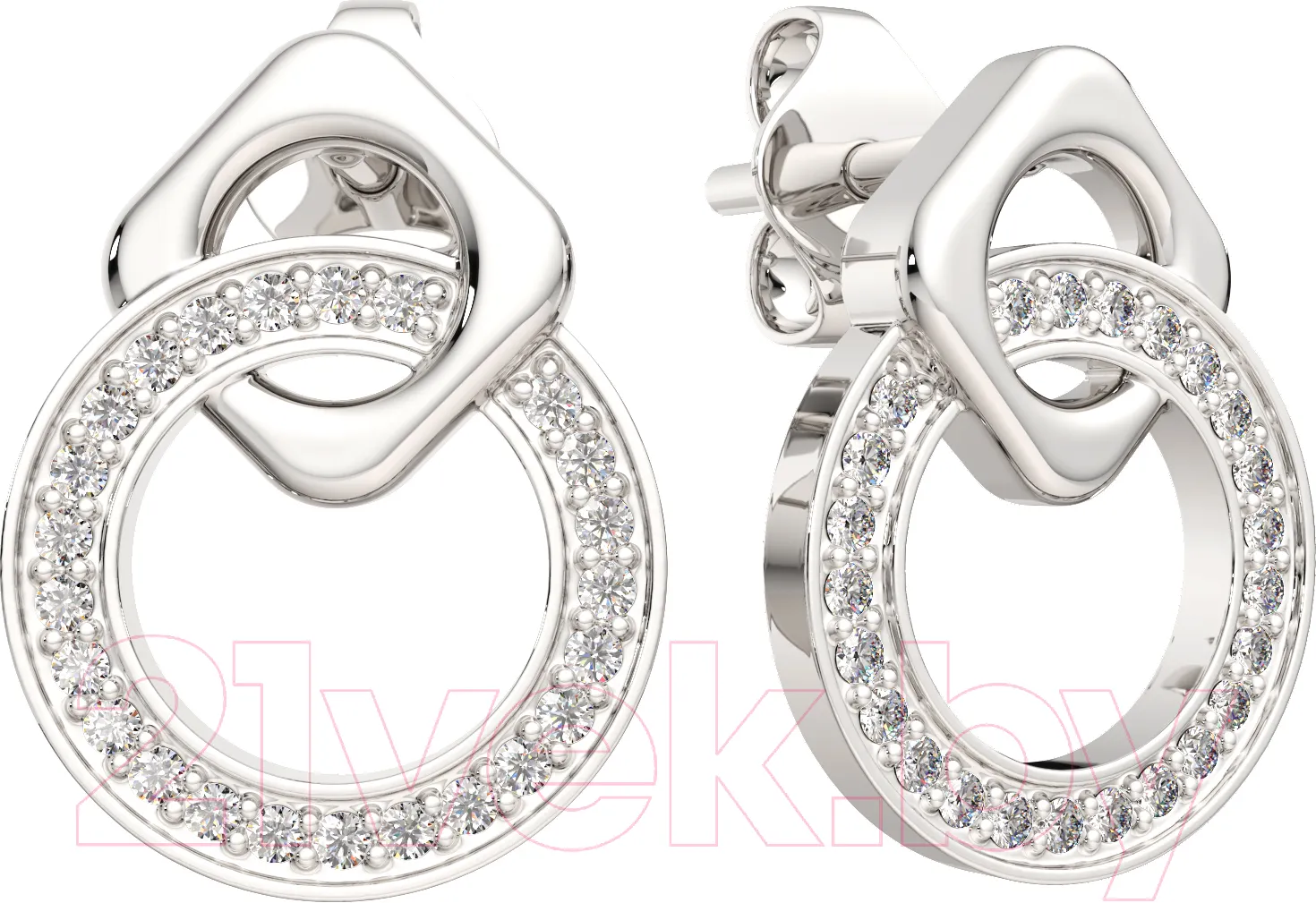 Серьги из серебра ZORKA 0310799.ZZ (с фианитами)