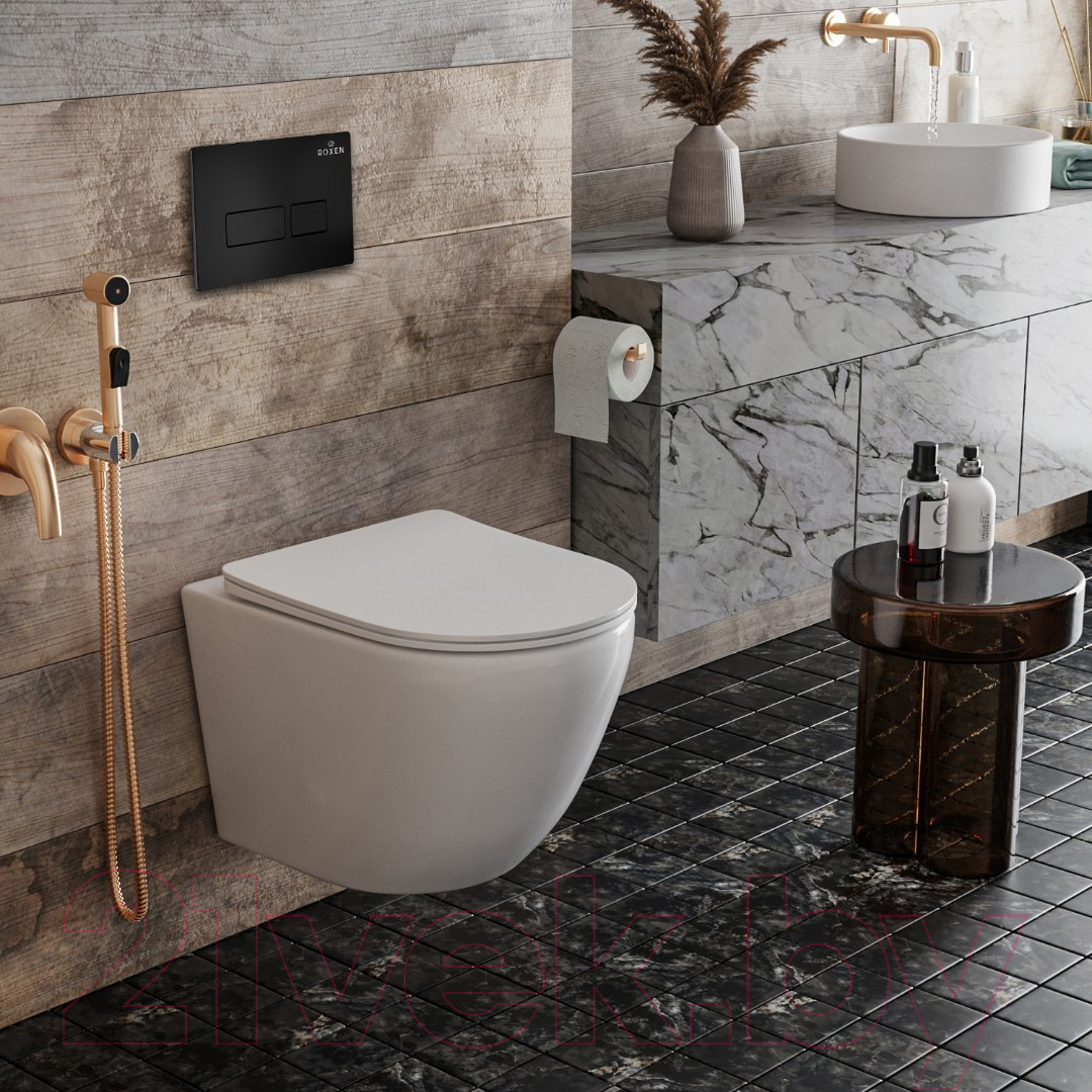 Инсталляция с унитазом подвесным Roxen StounFix Dual Fresh 577729 — фото 6