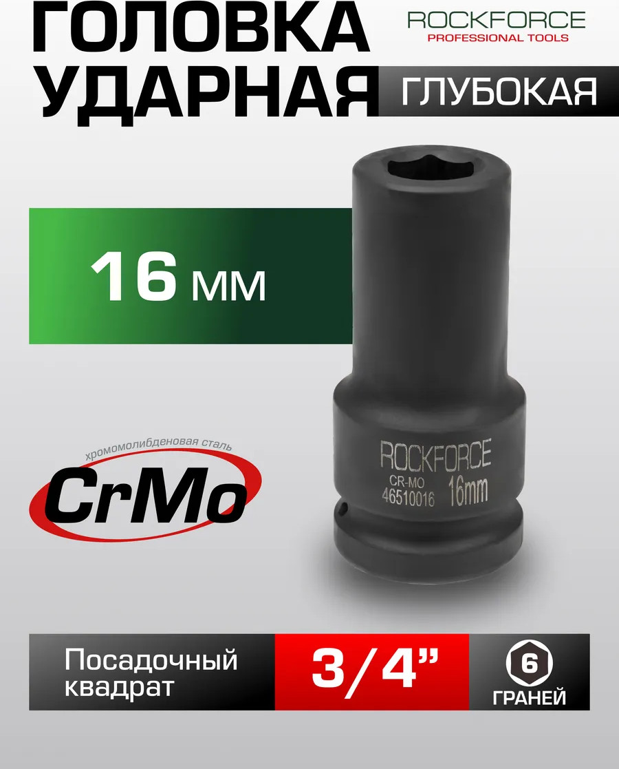 Головка слесарная RockForce RF-46510016 — фото 3