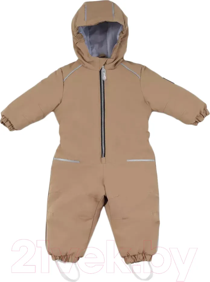 Комбинезон прогулочный детский Rant Fit / 145/10-74 (Latte Beige, р.74) — фото 2