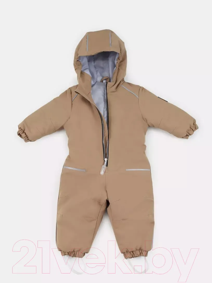 Комбинезон прогулочный детский Rant Fit / 145/10-74 (Latte Beige, р.74) — фото 3