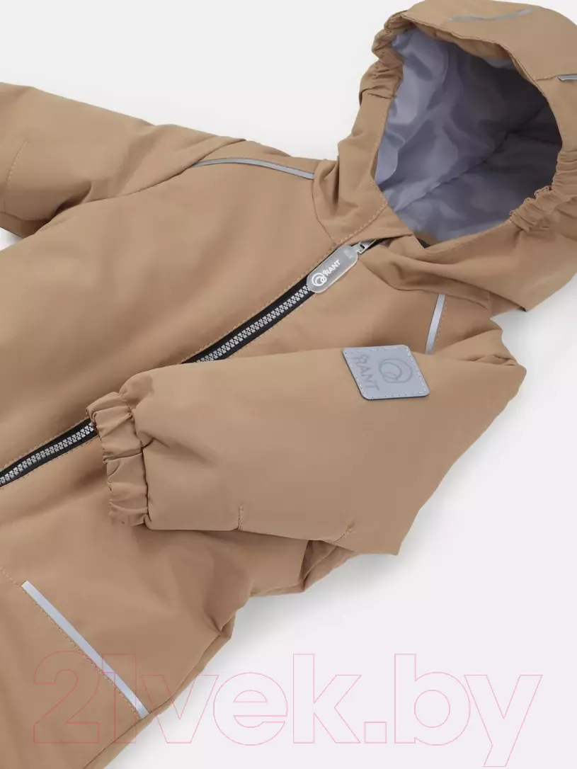 Комбинезон прогулочный детский Rant Fit / 145/10-74 (Latte Beige, р.74) — фото 4