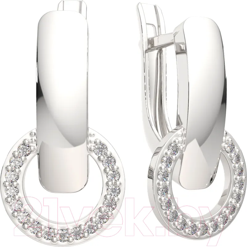 Серьги из серебра ZORKA 0310522 (с фианитами)