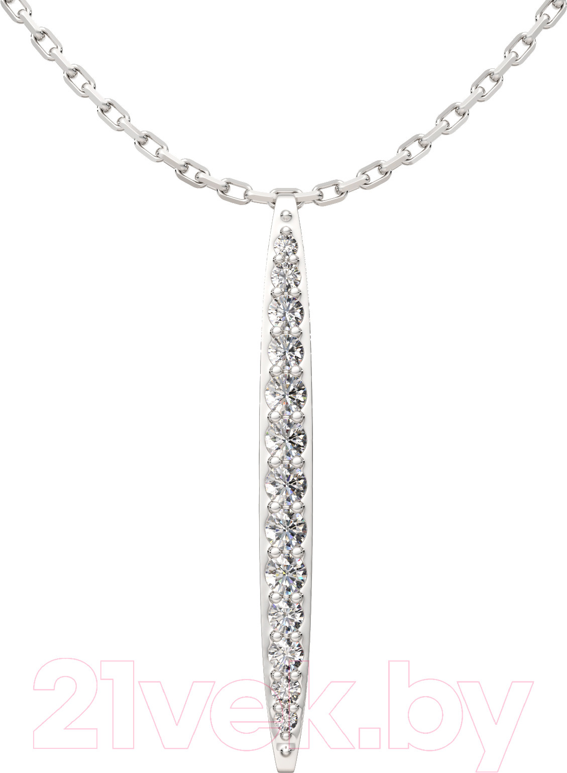 Колье из серебра ZORKA 0550048 (40см, с фианитами)
