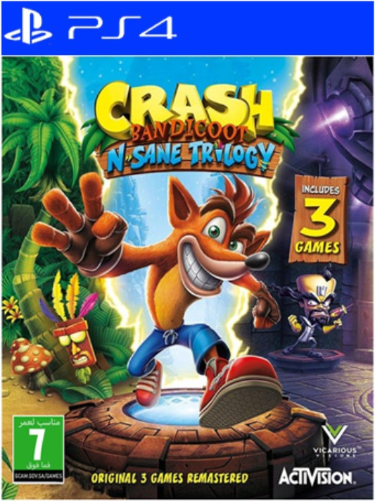 Игра для игровой консоли PlayStation 4 Crash Bandicoot N'Sane Trilogy Remastered (EU pack, EN version)
