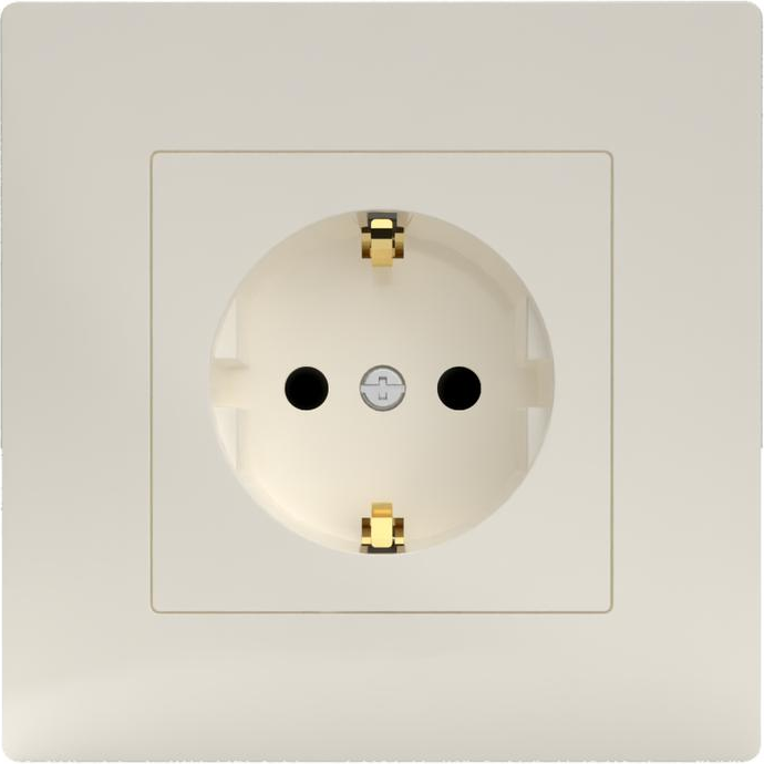Розетка Tokov Electric TKE-PX-R1FZSF-C02 (бежевый)
