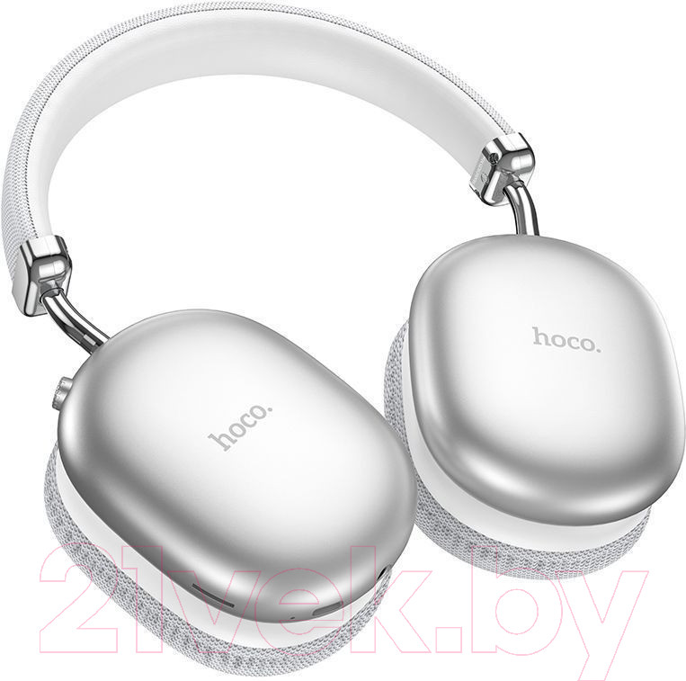 Беспроводные наушники Hoco W35 Max (серебристый) — фото 2
