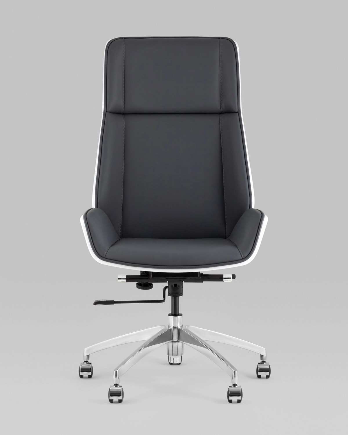 Кресло офисное TopChairs Crown SN A312-A 8386-16 White Back (серый/голубой) — фото 4