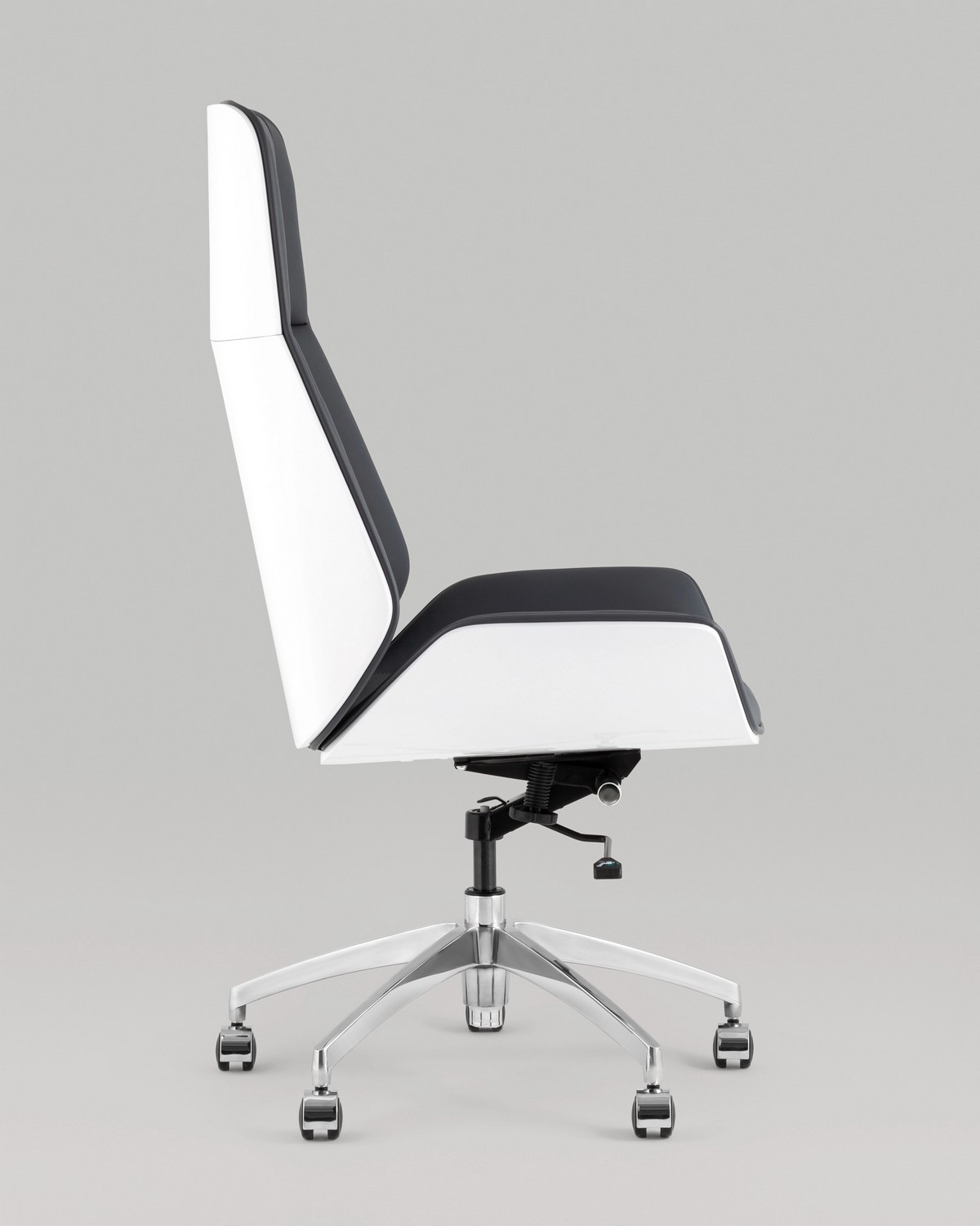 Кресло офисное TopChairs Crown SN A312-A 8386-16 White Back (серый/голубой) — фото 5