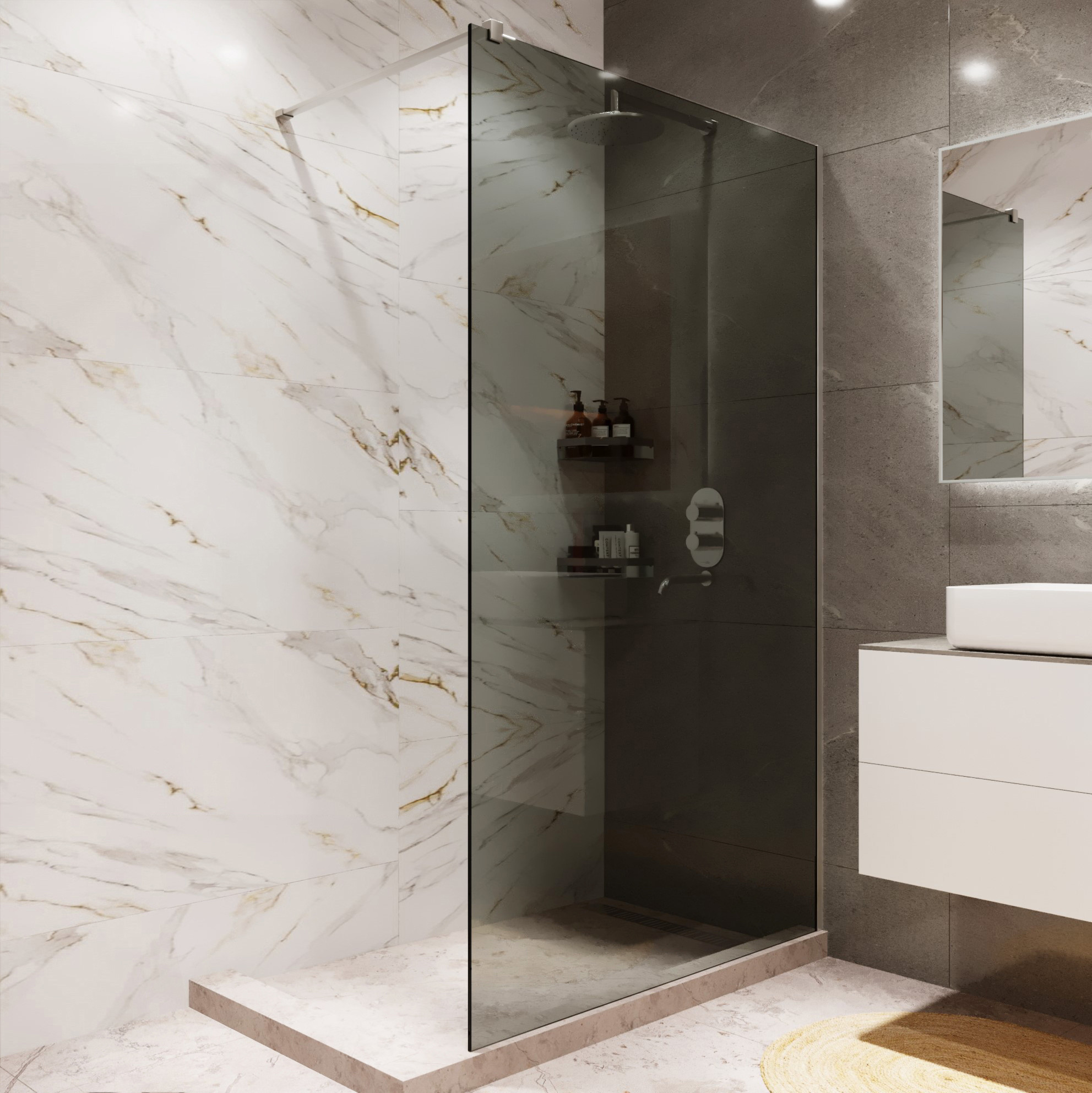 Душевая стенка Benetto BEN-602 SLT 90x200 — фото 6