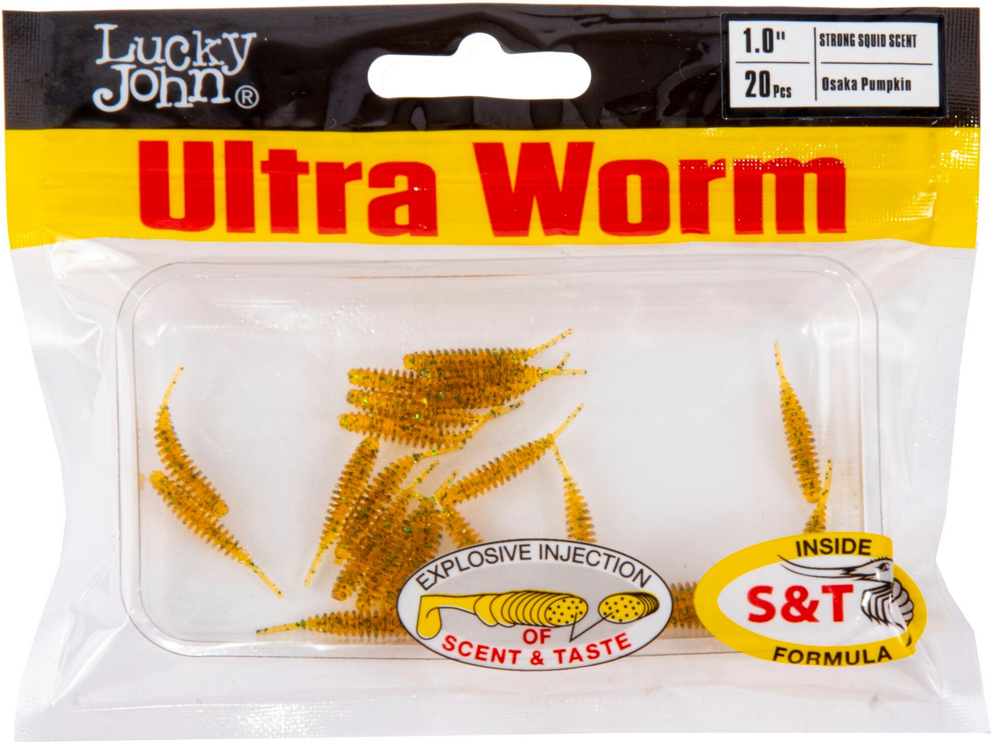 Мягкая приманка Lucky John Pro Series Ultraworm / 140197-PA19 (20шт) — фото 3