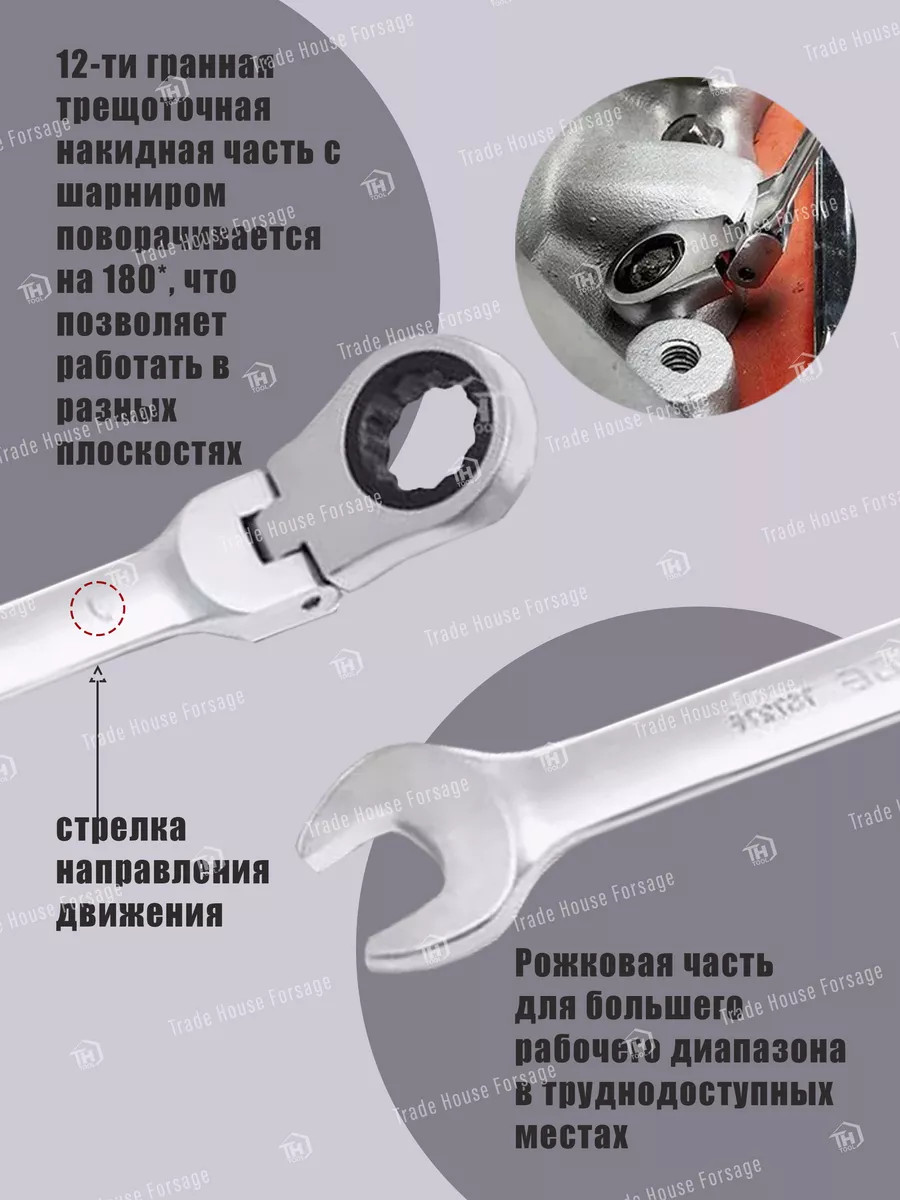 Гаечный ключ RockForce RF-75721F (11426) — фото 3