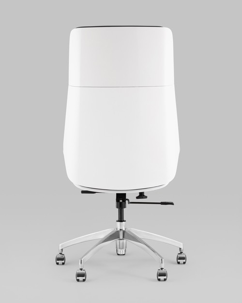 Кресло офисное TopChairs Crown SN A312 8386-16 White Back (серый/голубой) — фото 3