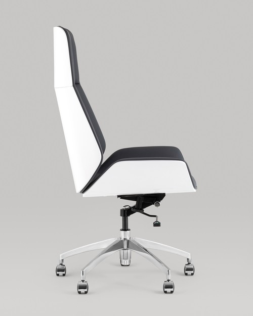 Кресло офисное TopChairs Crown SN A312 8386-16 White Back (серый/голубой) — фото 5