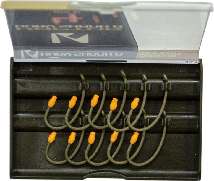 Набор крючков рыболовных Korda Kaptor Kurv Shank Barbless Gravel №4 / KAP31 — фото 2