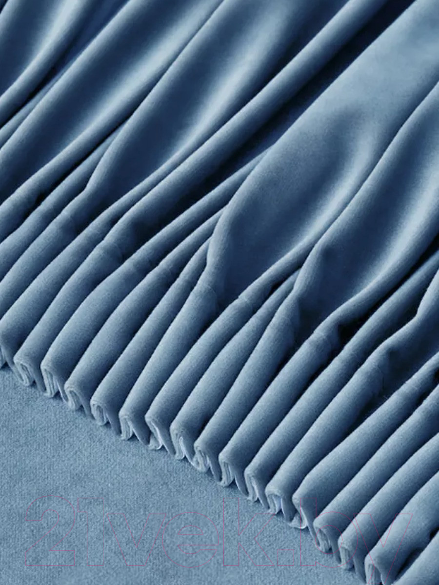 Комплект штор Soft Lines Бархат 9137-А27 (180x270, голубой) — фото 2