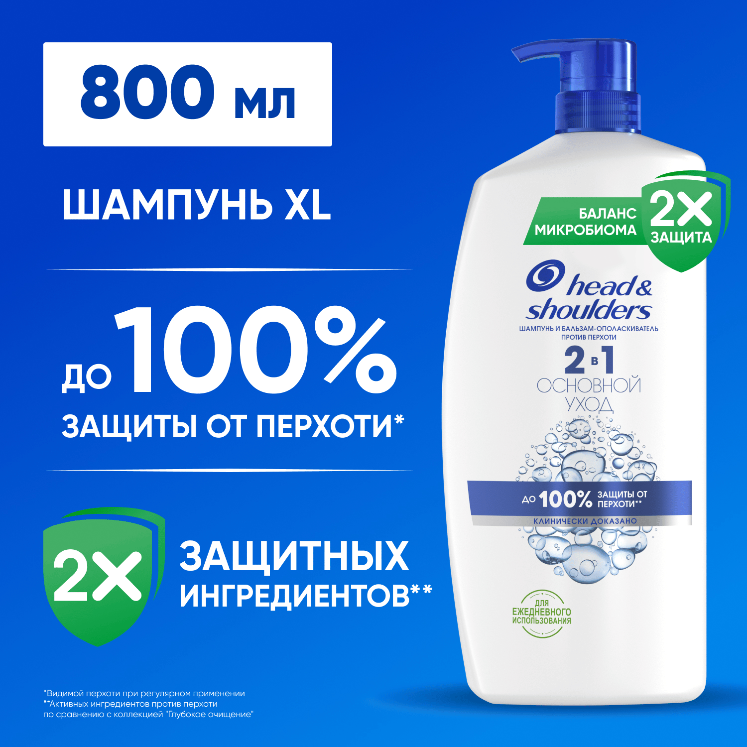 Шампунь-кондиционер для волос Head & Shoulders Основной уход (800мл)