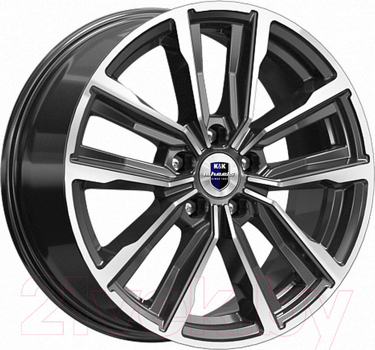 Литой диск K&K Лацио 17x7.5" 5x110мм DIA 67.1мм ET 38мм Алмаз черный