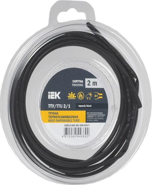 Трубка термоусаживаемая IEK UDR12-002-001-002-K02-T