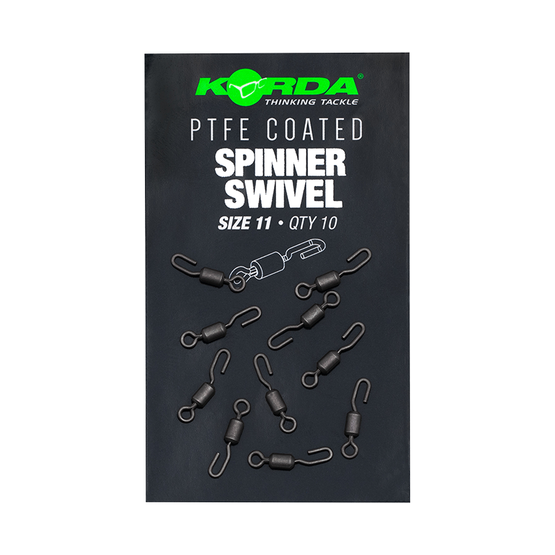 Вертлюг рыболовный Korda PTFE Spinner Swivel №11 / KMW007 (8шт) — фото 2