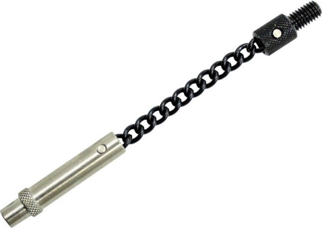 Цепочка для сигнализатора поклевки Korda Black Stainless Chain With Adapator Long длинная / KEB16