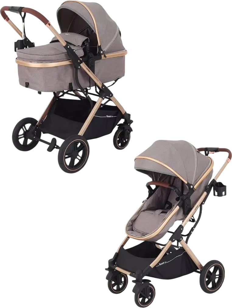Детская универсальная коляска Rant Basic Pulsar Gold 2 в 1 / RA160 (Beige)
