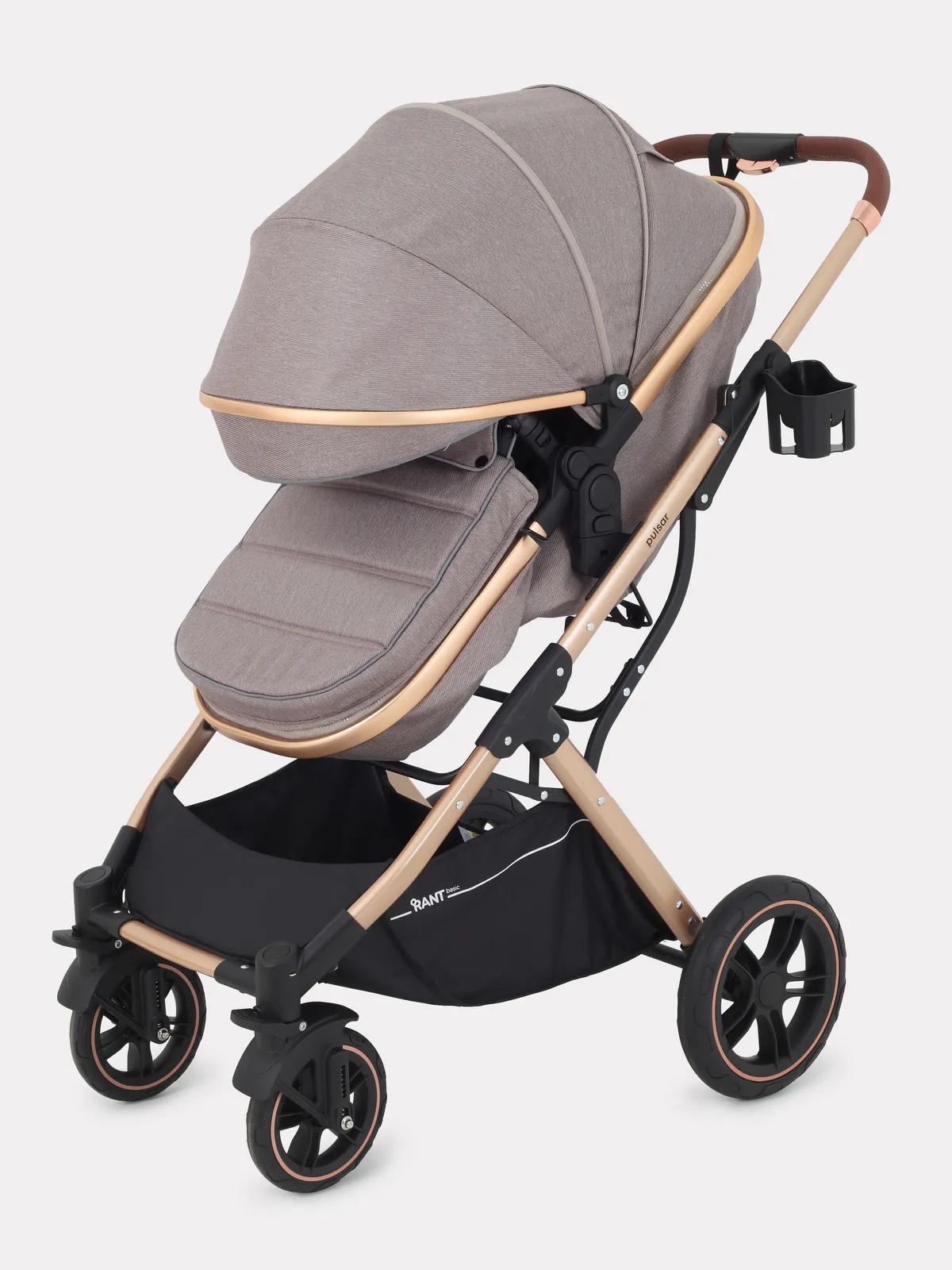 Детская универсальная коляска Rant Basic Pulsar Gold 2 в 1 / RA160 (Beige) — фото 11