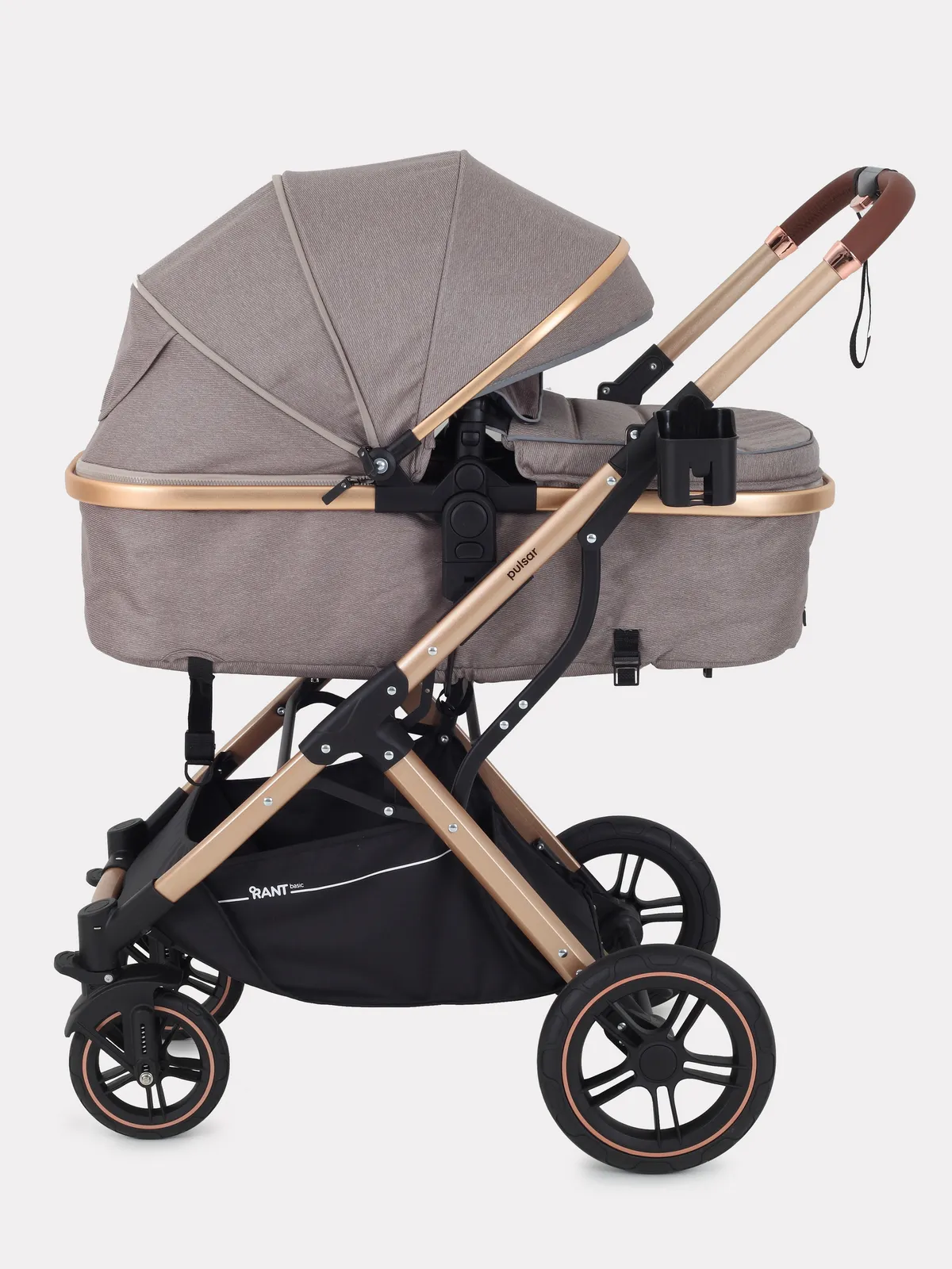 Детская универсальная коляска Rant Basic Pulsar Gold 2 в 1 / RA160 (Beige) — фото 7
