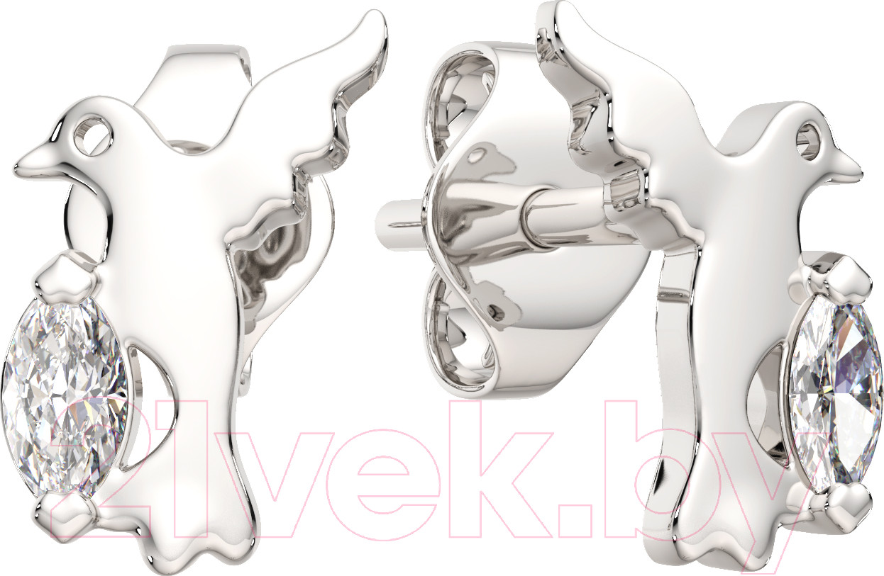 Серьги из серебра ZORKA 03101097.ZZ (с фианитами)