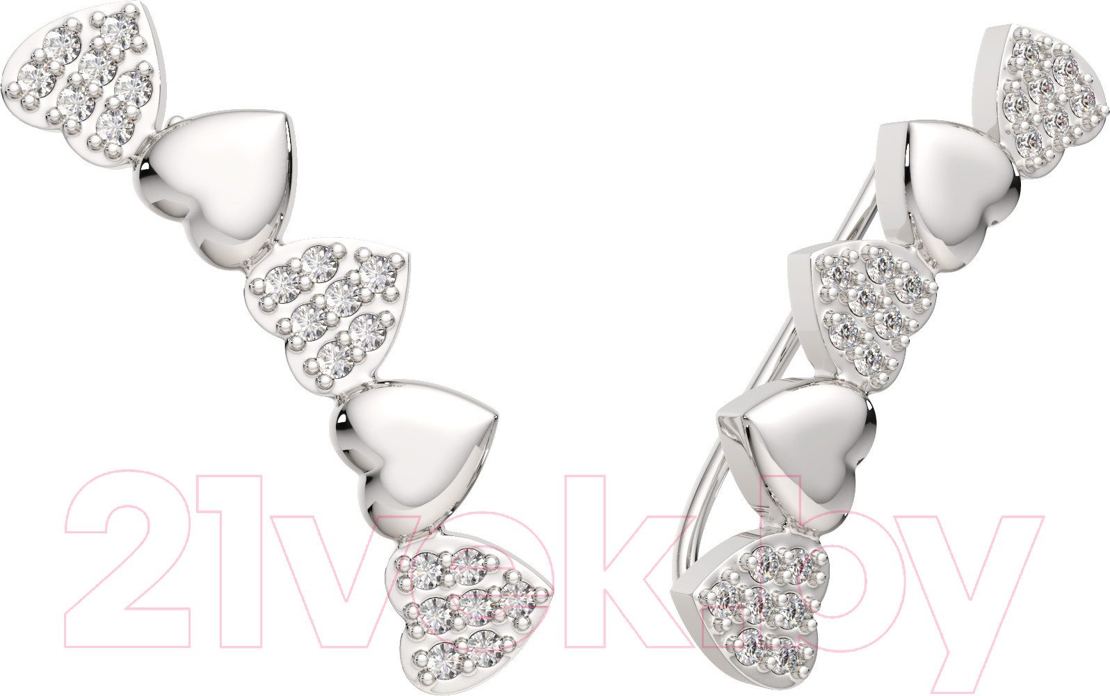 Серьги из серебра ZORKA 0310784.ZZ (с фианитами)